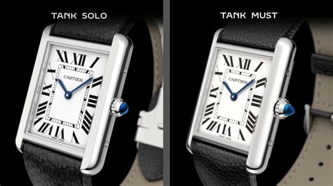 cartier must vs solo|cartier tank vs tango.